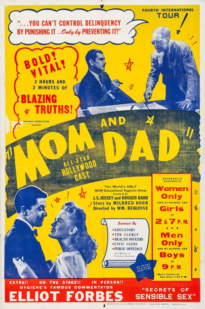 Mom and Dad (Roadshow, 1945)- Movie Poster Reprint