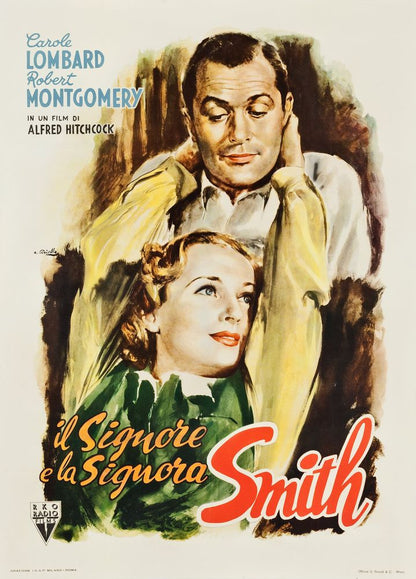 Mr. & Mrs. Smith (RKO, 1946). First Post-War Release Italian. Averardo Ciriello Artwork.- Movie Poster Reprint