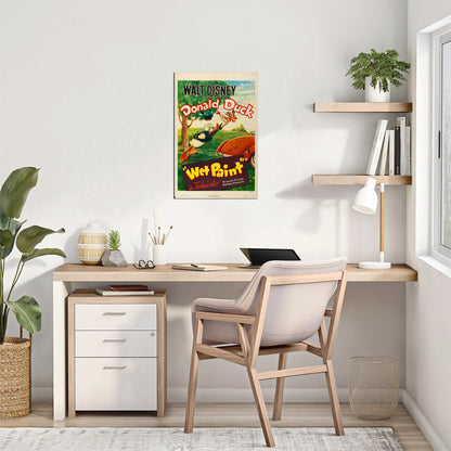 Donald Duck in Wet Paint (RKO, 1946) - Movie Poster Reprint