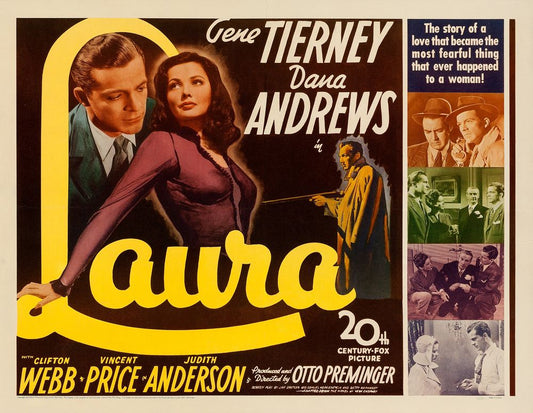 Laura (20th Century Fox, 1944).- Movie Poster Reprint