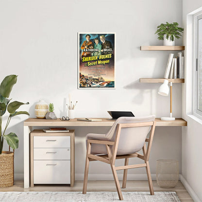 Sherlock Holmes and the Secret Weapon (Universal, 1942) - Movie Poster Reprint