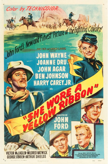 She Wore a Yellow Ribbon (RKO, 1949).- Movie Poster Reprint