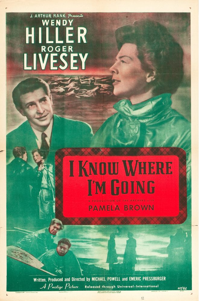 I Know Where I'm Going (Universal-International, 1947).- Movie Poster Reprint