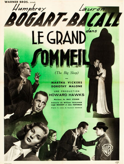 The Big Sleep (Warner Brothers, 1946). French- Movie Poster Reprint