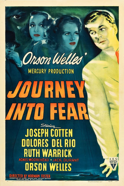 Journey into Fear (RKO, 1942).- Movie Poster Reprint