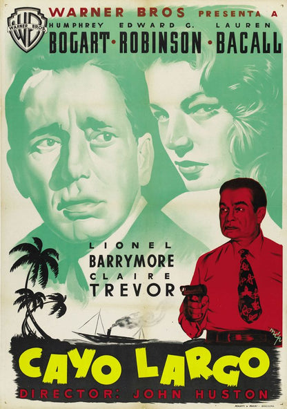 Key Largo (Warner Brothers, 1948). Spanish- Movie Poster Reprint