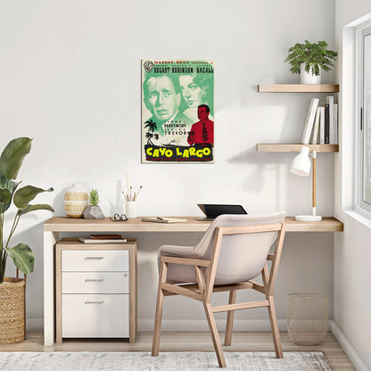 Key Largo (Warner Brothers, 1948) - Spanish Movie Poster Reprint