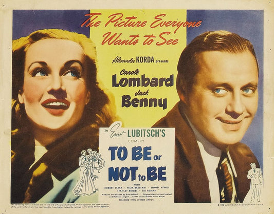 To Be or Not to Be (United Artists, 1942)..- Movie Poster Reprint