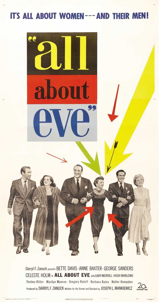 All About Eve (20th Century Fox, 1950) - Movie Poster Reprint