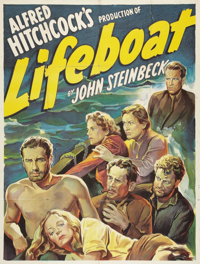 Lifeboat (20th Century Fox, 1944).- Movie Poster Reprint