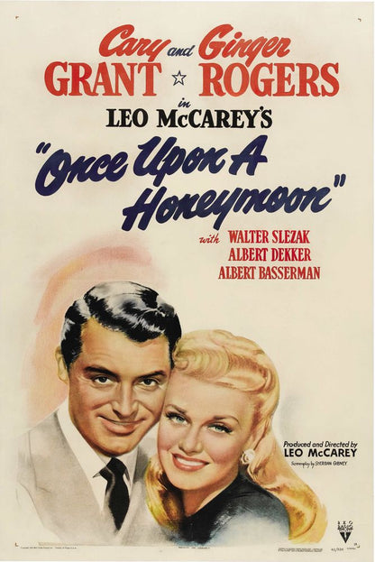 Once Upon a Honeymoon (RKO, 1942).- Movie Poster Reprint