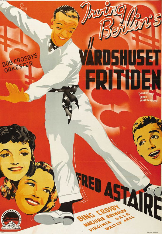 Holiday Inn (Paramount, 1942). Swedish- Movie Poster Reprint