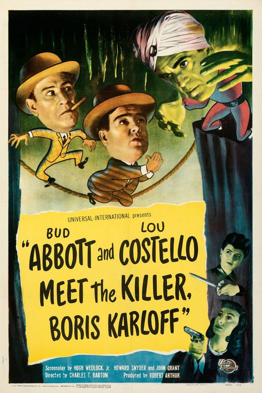 Abbott and Costello Meet the Killer, Boris Karloff (Universal International, 1949 - Movie Poster Reprint