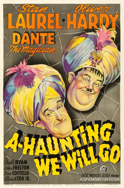 A-Haunting We Will Go (20th Century Fox, 1942) - Movie Poster Reprint