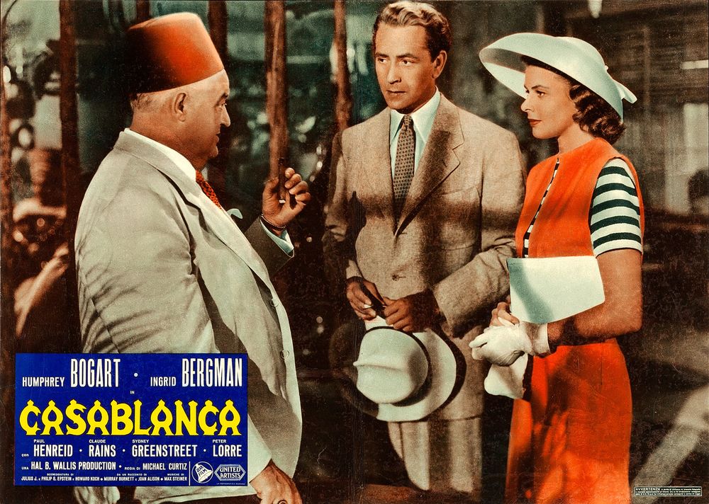 Casablanca (United Artists, R-1962). Italian- Movie Poster Reprint