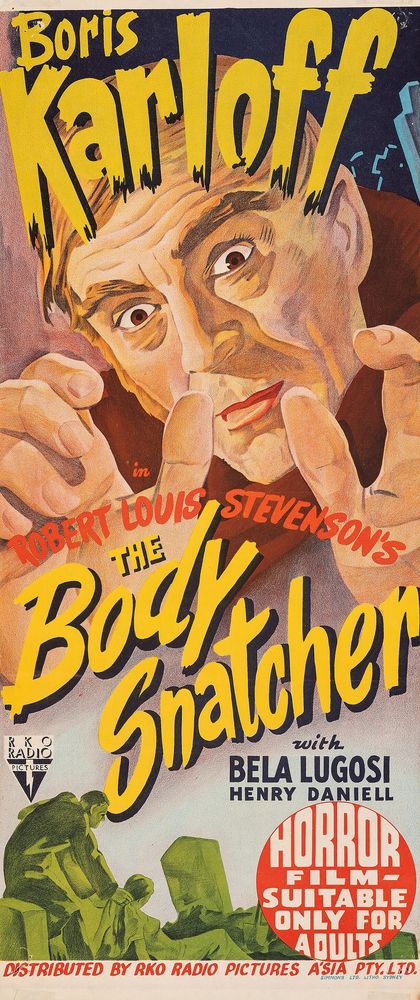 The Body Snatcher (RKO, 1946). Horror.- Movie Poster Reprint