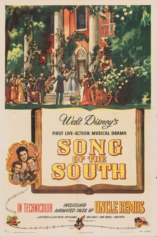 Song of the South (RKO, 1946). Animation.- Movie Poster Reprint