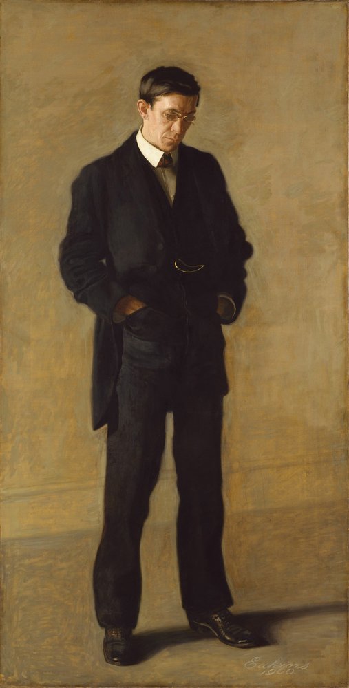 The Thinker: Portrait of Louis N. Kenton - by Thomas Eakins