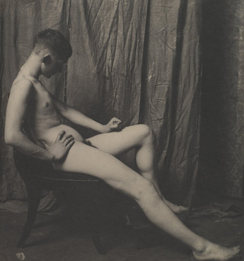 Bill Duckett Nude, at the Art Students - League of Philadelphia - by Thomas Eakins