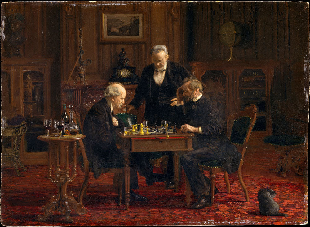 The Chess Players - by Thomas Eakins