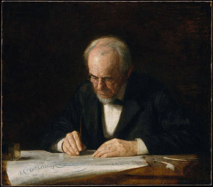 The Writing Master - by Thomas Eakins