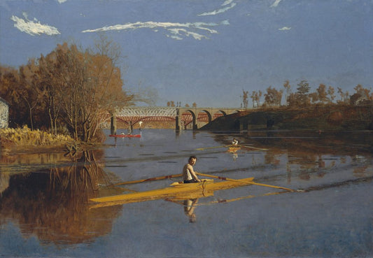 The Champion Single Sculls (Max Schmitt in a Single Scull) - by Thomas Eakins