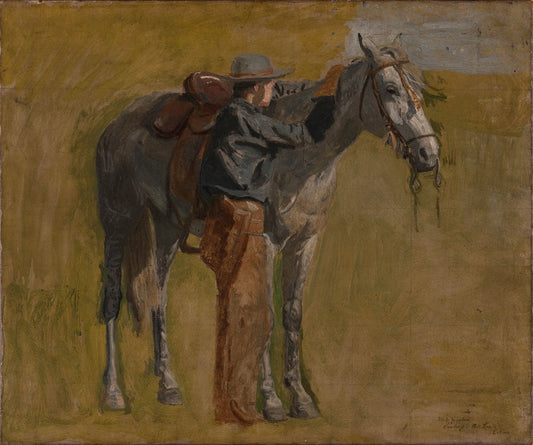 Cowboy: Study for Cowboys in the Badlands - by Thomas Eakins