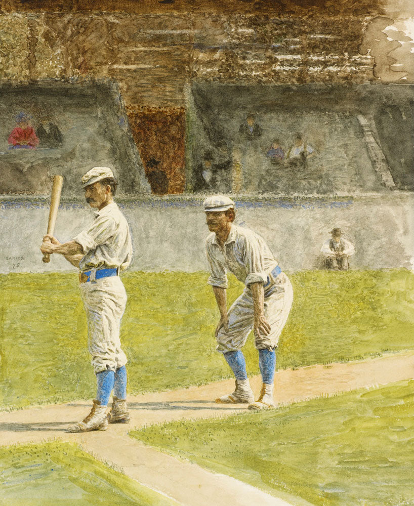 Baseball Players Practicing - by Thomas Eakins