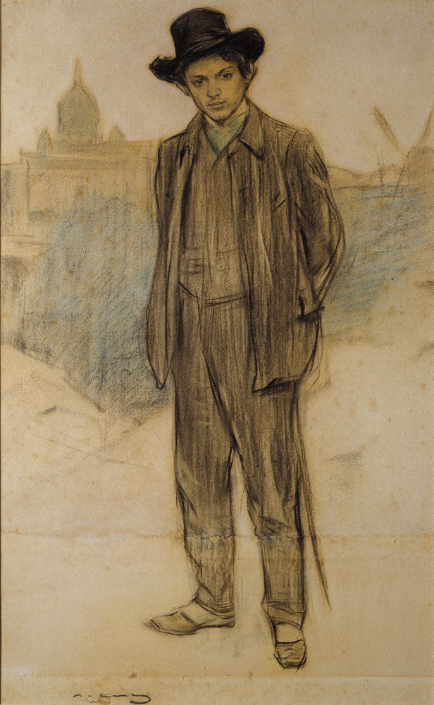 Portrait of Pablo Picasso - by Ramon Casas