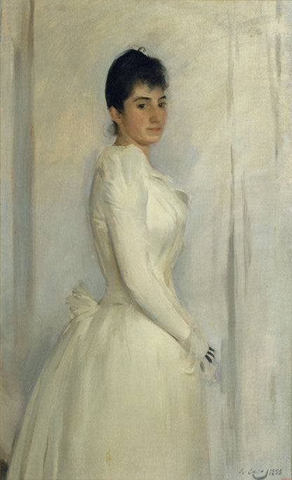 Portrait of Montserrat Carbó - by Ramon Casas