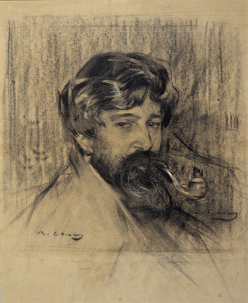 Portrait of Santiago Rusiñol - by Ramon Casas