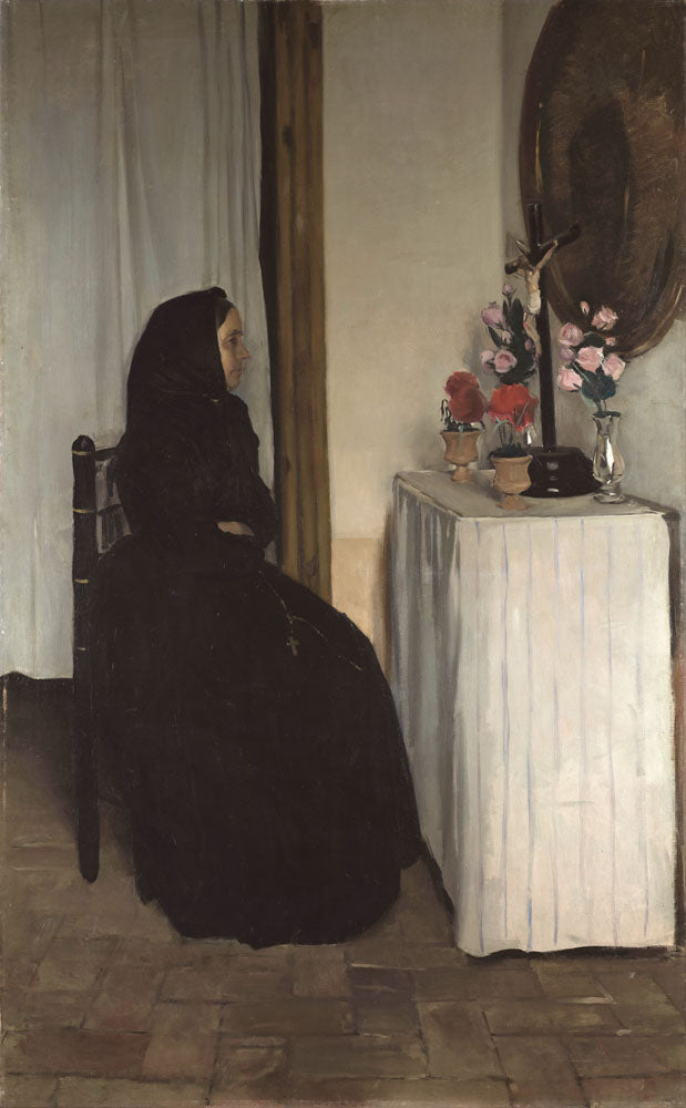 The widow - by Ramon Casas