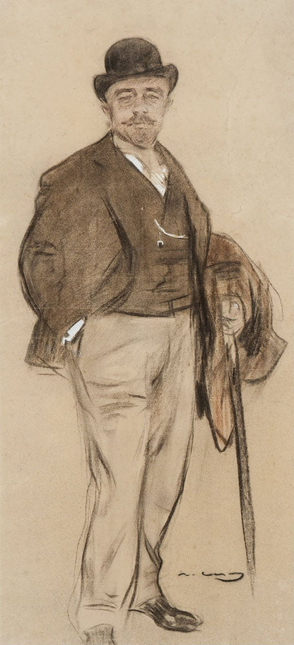 Portrait of Mr. Domíngez - by Ramon Casas