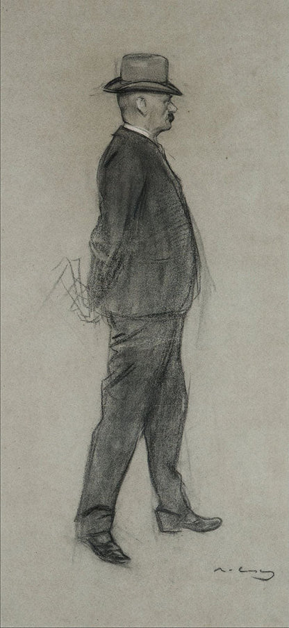 Portrait of Francesc Teixidó - by Ramon Casas