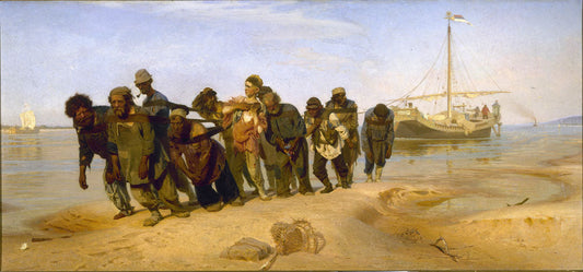 Barge Haulers on the Volga - by Ilya Repin