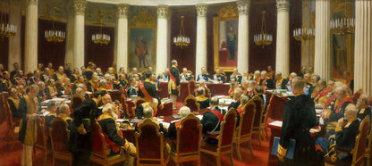 Ceremonial Sitting of the State Council on 7 May 1901 Marking the Centenary of its Foundation - by Ilya Repin