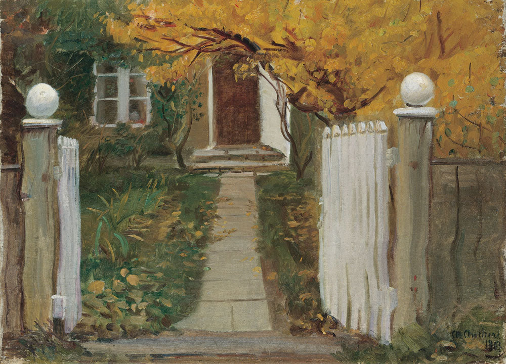 The entrance to our garden - by Anna Ancher