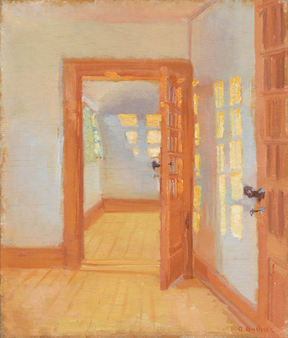 Interior. Brøndum's annex - by Anna Ancher