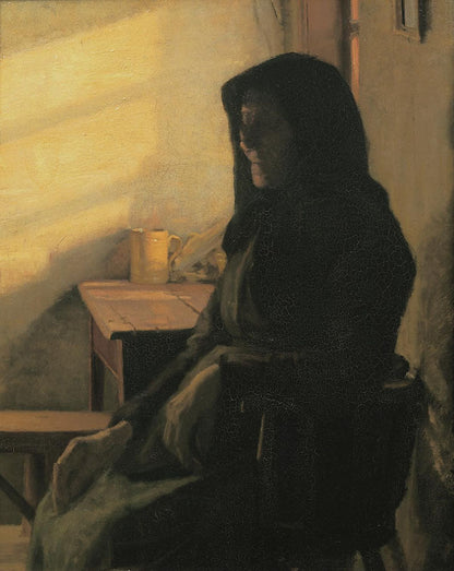 A blind woman in her room - by Anna Ancher