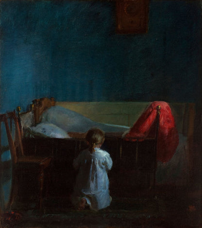 Evening prayers - by Anna Ancher