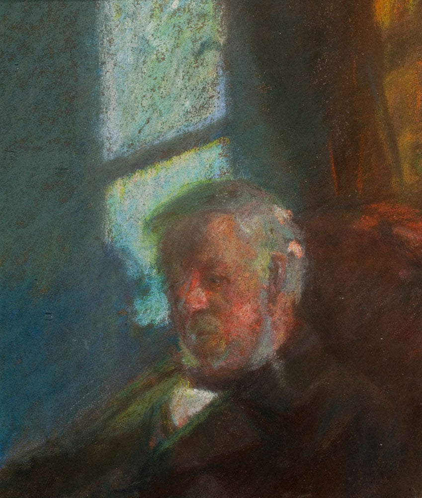 Erik Brøndum, the artist's father - by Anna Ancher