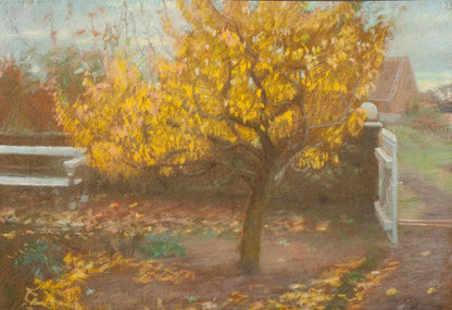 The pear tree, autumn - by Anna Ancher