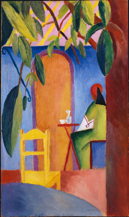 Türkisches Café - by August Macke