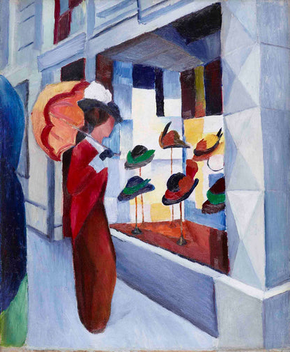 Milliner's Shop - by August Macke