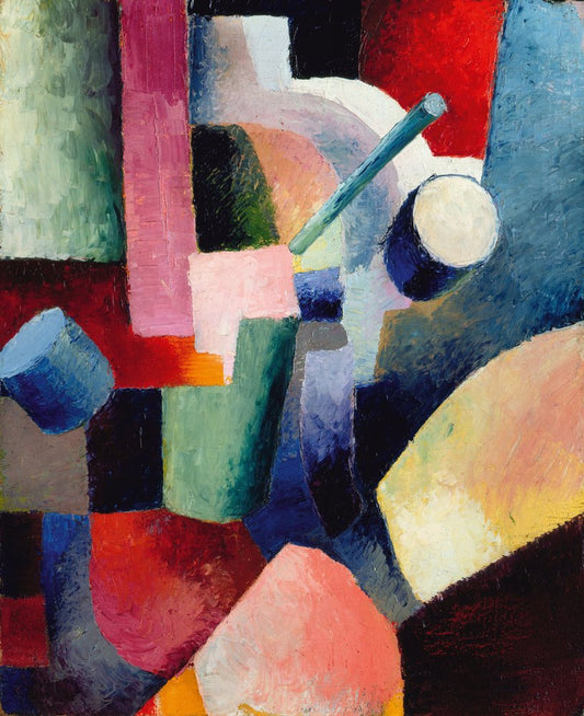 Colored Composition of Forms, 1914 - by August Macke