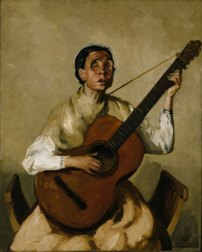 Blind Spanish Singer - by Robert Henri