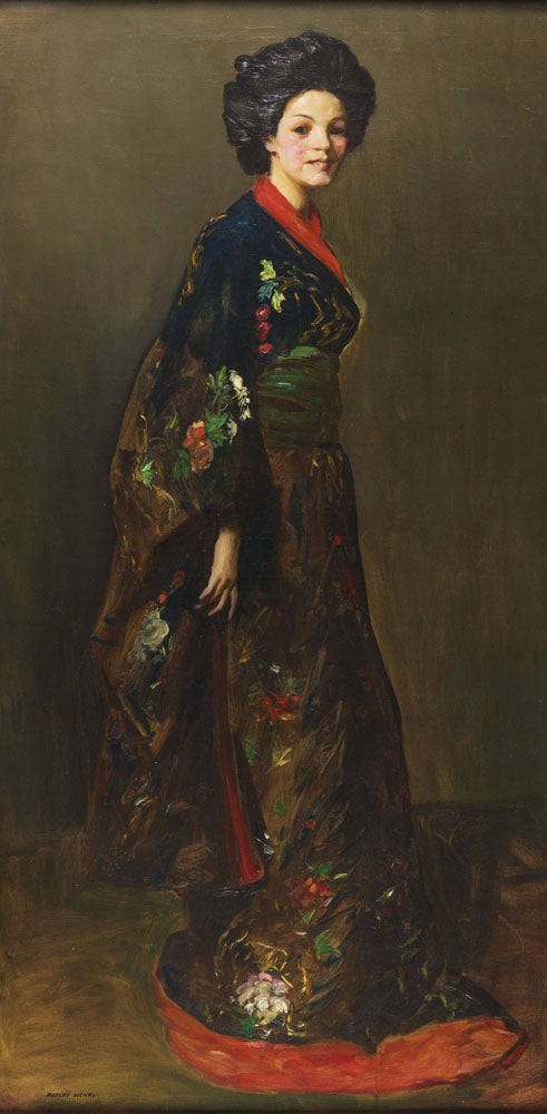 The Blue Kimono - by Robert Henri