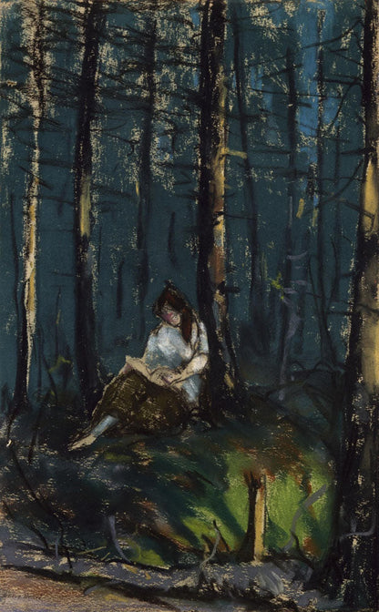 The Reader in the Forest - by Robert Henri