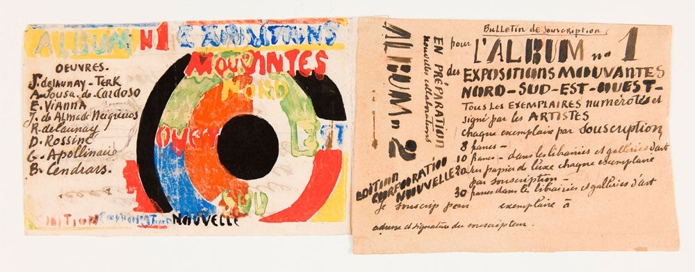 Projet Bulletin de souscription pour l’album nº 1 des Expositions Mouvantes - by Robert Delaunay