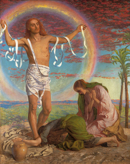 Christ and the two Marys - by William Holman Hunt